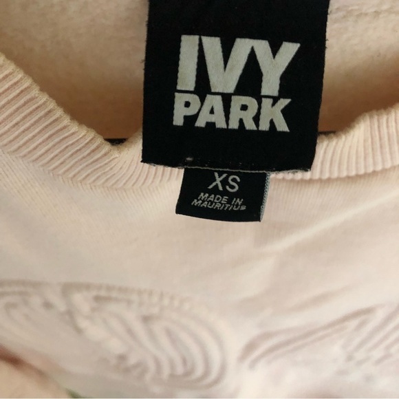 IVY PARK by Beyoncé 04 Corded Sweatshirt Blush Pink XS - Picture 8 of 10
